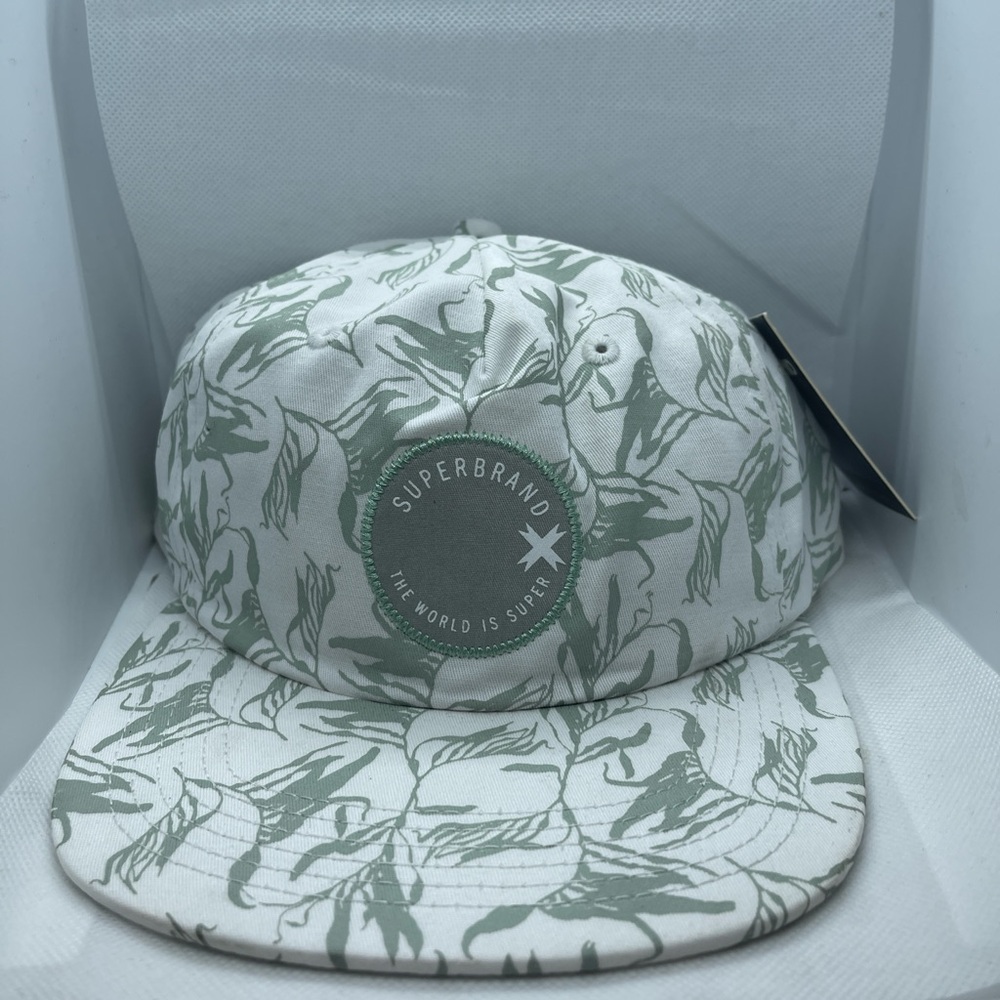 Green and White Men's Hat
